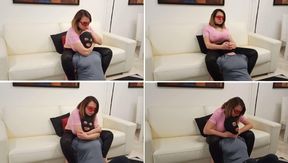 105 ) Neck squeezing and hand over mouth in living room – PART2