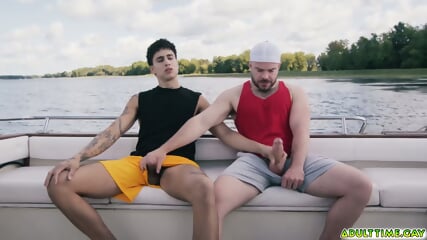 Marcus McNeil and Angel Elias joint fam vacation turns into outdoor sex