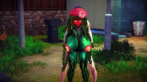 fucking a watermelon in the park - hentai monster girl