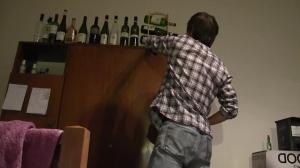 Straight waiter pounds stranger to pay his debts