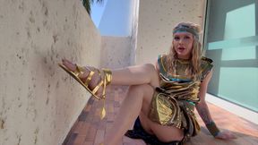 Juliana Marie's Ancient Egyptian Femdom Fantasy 4K â€“ POV Divine Command Awaits!