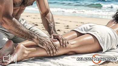 I find you alone on the beach and fuck you ASMR fantasy in Spanish