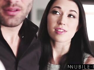 "Double Suck His Thick Penis" – Brunette hair Women Alex Coal Andi Rose