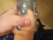 Transman fucks pocket pussy with huge dick