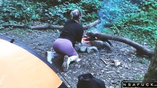 Real Sex in the Forest Fucked a Tourist in a Tent
