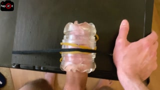 Horny Man With Big Veiny Dick Moaning While Huge Cumshot - 4K