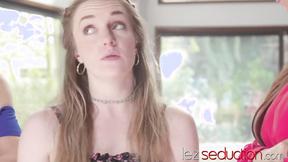 ”Big Boobed MILF Syren De Mer seduced by lesbian teen Kate Kennedy”