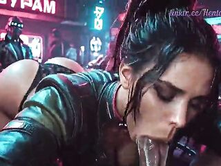 Panam Palmer x Cyberpunk: Team fuck Party (Neverseen CG Hentai)