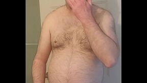 Nude Martin Lavall&eacute_e masturbates, ejaculates and eats his sperm