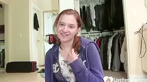 Cute 18 Yo Year Older Tries Out A Real Meat Pole