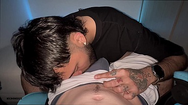 Fucking my boy's Mouth Hot Deep Throat POV