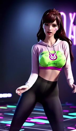 D.va's Fiery Fire Dance (2ne1 - Fire)