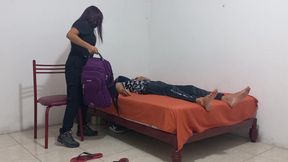 The busty healer has strange habits when visiting her patients
