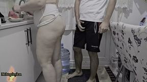 Unscripted wife opens her big ass for doggy style pounding