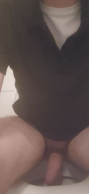 22 year old teen boy tries to piss despite shy bladder