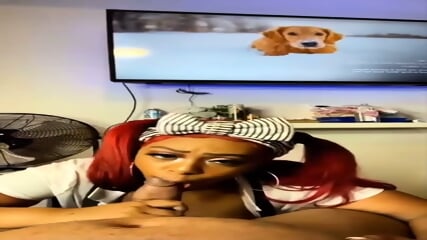 Slutty Teen W/ Braces Takes Facial