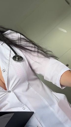 The Hottest Nurse Ever Forgot She Was at Work   Clip 1