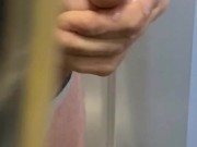 Penis in elevator man