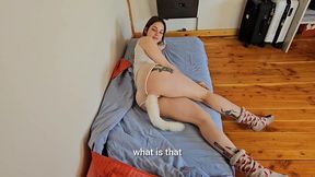 when you find your stepsister with her new toy ready to use but she didn t want to be discovered.