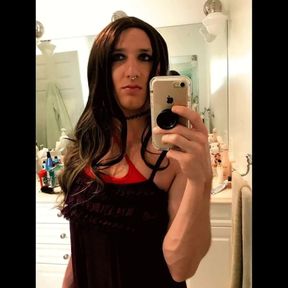 Crossdresser Rolling Her Eyes (Loop)