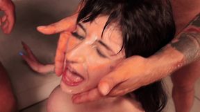 dp - two huge cock tearing up the tight pussy of ivy rose