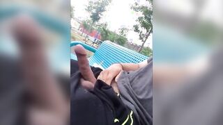 Public Masturbation Caught on Tape