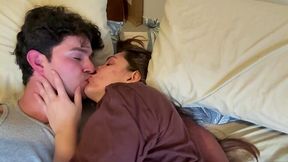 Amateur Latina GF gives a hot and dirty blowjob to her handsome husband in