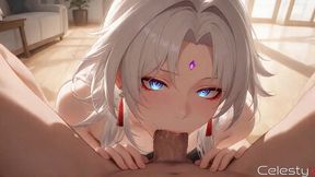 as soon as feixiao saw my huge cock, she got all wet and begged me to make her my sex slave.[ai]
