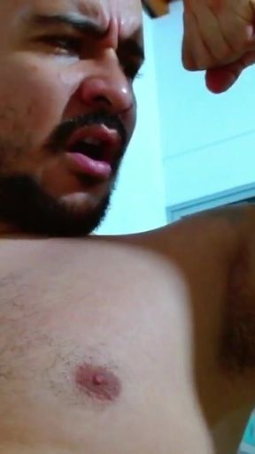 Latin Muscle Worship and Big Cumload