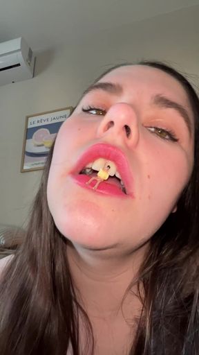 Amateur vore fan shares her onlyfans content