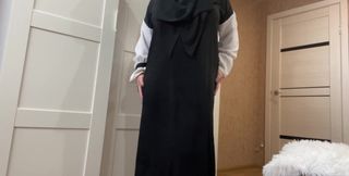 Moroccan Girl Caresses Herself in Pantyhose.