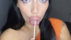 Lollipop sucking slut