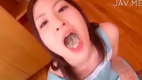 Amateur Asian Babe Gives Horny Blowjob During Intimate Meal Moment