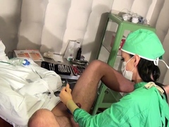 Femdom fetish mistresses fuck bdsm loser with strapon