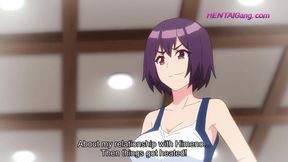 Summer vacation with busty classmate ends in rough hotel sex and loud moans all night