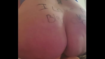 Riding a BWC dildo