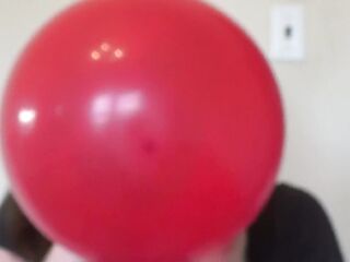 Sit To Pop Balloon Blowing and Popping