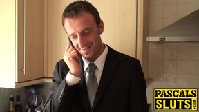 Lingerie babe Leah Lixx anal fuck ends with cum in mouth