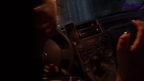 DRIVING IN THE RAIN AND INTIMATE FOOTJOB