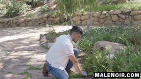 MaleNoir.com - I fuck bearded Avery before he drills my meaty ass