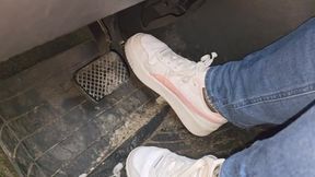 Snowy fun in puma sneakers