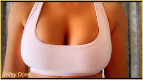 Hot milf with big tits gets her boobs bounced in slow motion