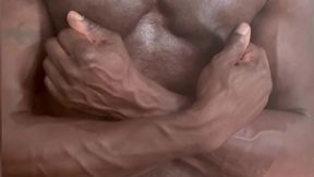muscle butt titpig dad massages prostate nipppleplay cum