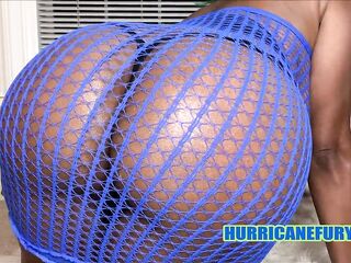 SHAGGY VAGINA SQUIRT ANAL & double penetration IN FISHNET