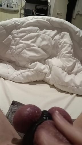 Jerking off with passion