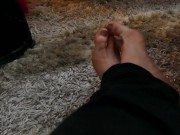 Profite du dessus de mes doux pieds
