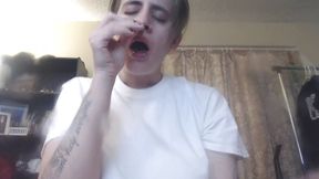 POV degrading sneezing in your face slave