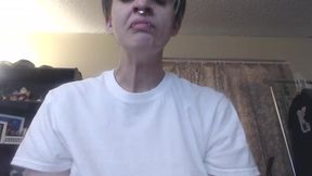 POV degrading sneezing in your face slave