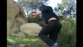 POV babe fucked on the cliff