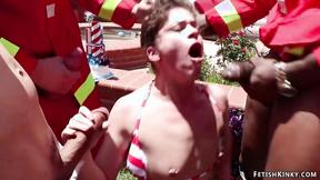 ”Firefighters Double penetration banging American hoe”